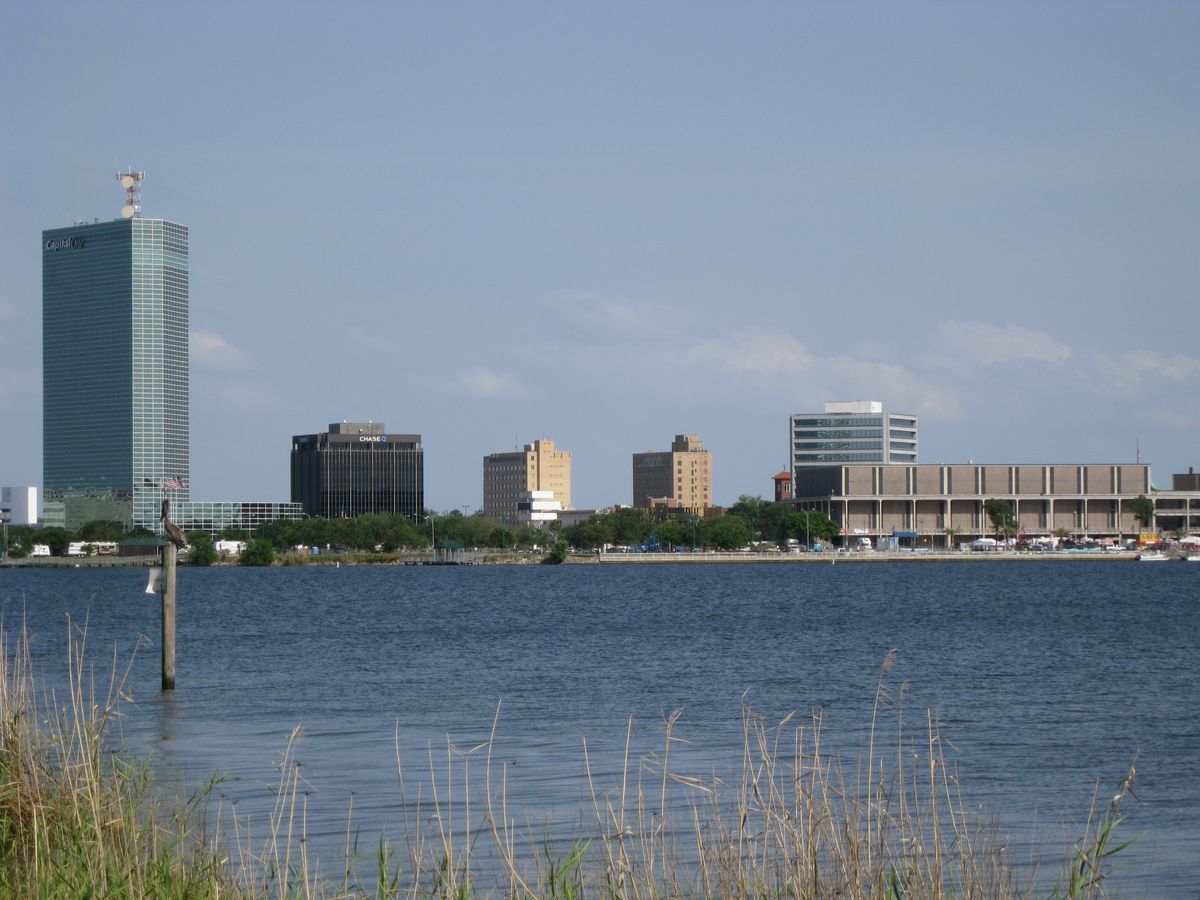 Lake Charles skyline